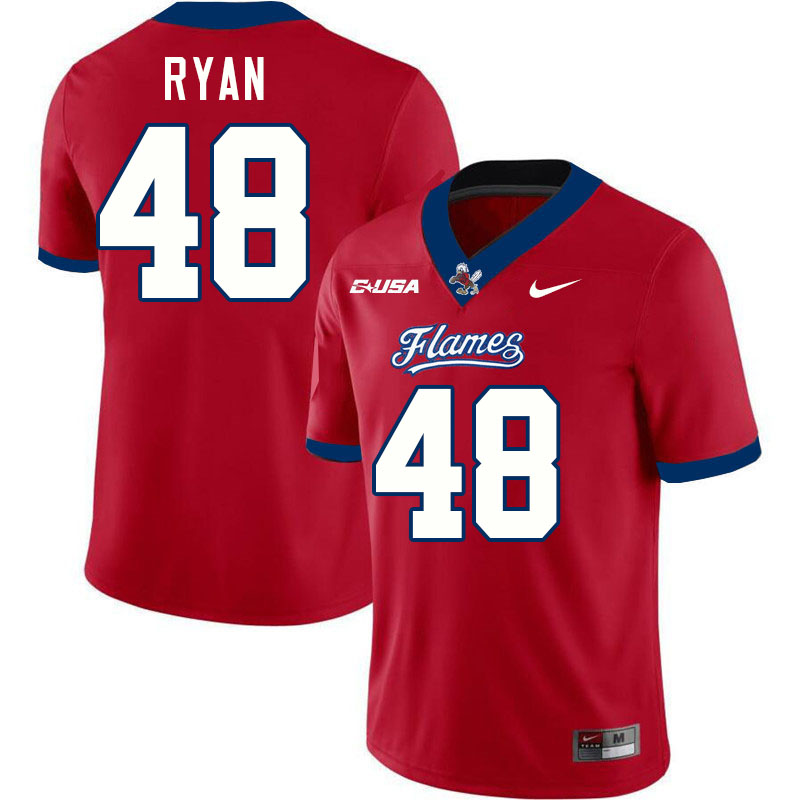 Liberty Flames #48 Caleb Ryan College Football Jerseys Stitched-Red